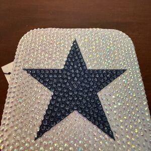 Blue Glittering Star Travel Jewelry Box